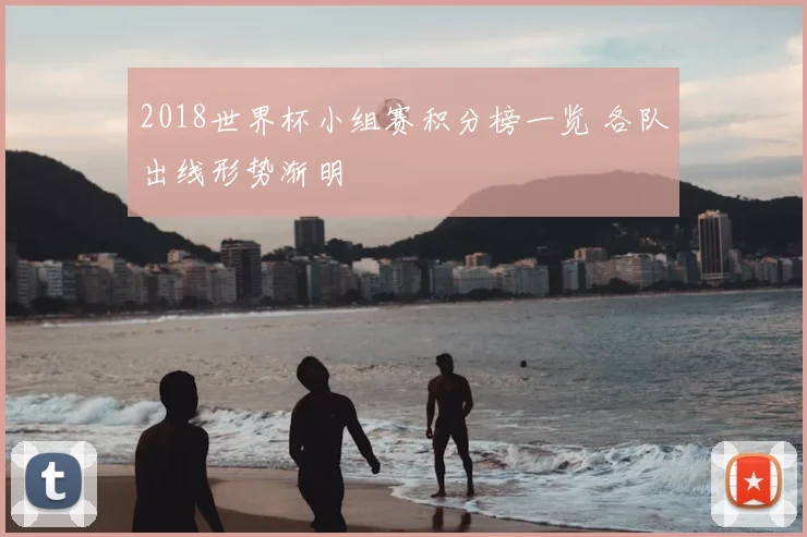 2018世界杯小组赛积分榜一览 各队出线形势渐明